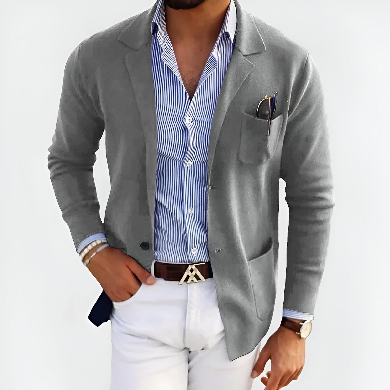 Andreas™ Licht en elegant jas voor heren