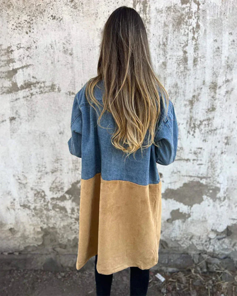 Astrid™ | Dames Denim Mantel