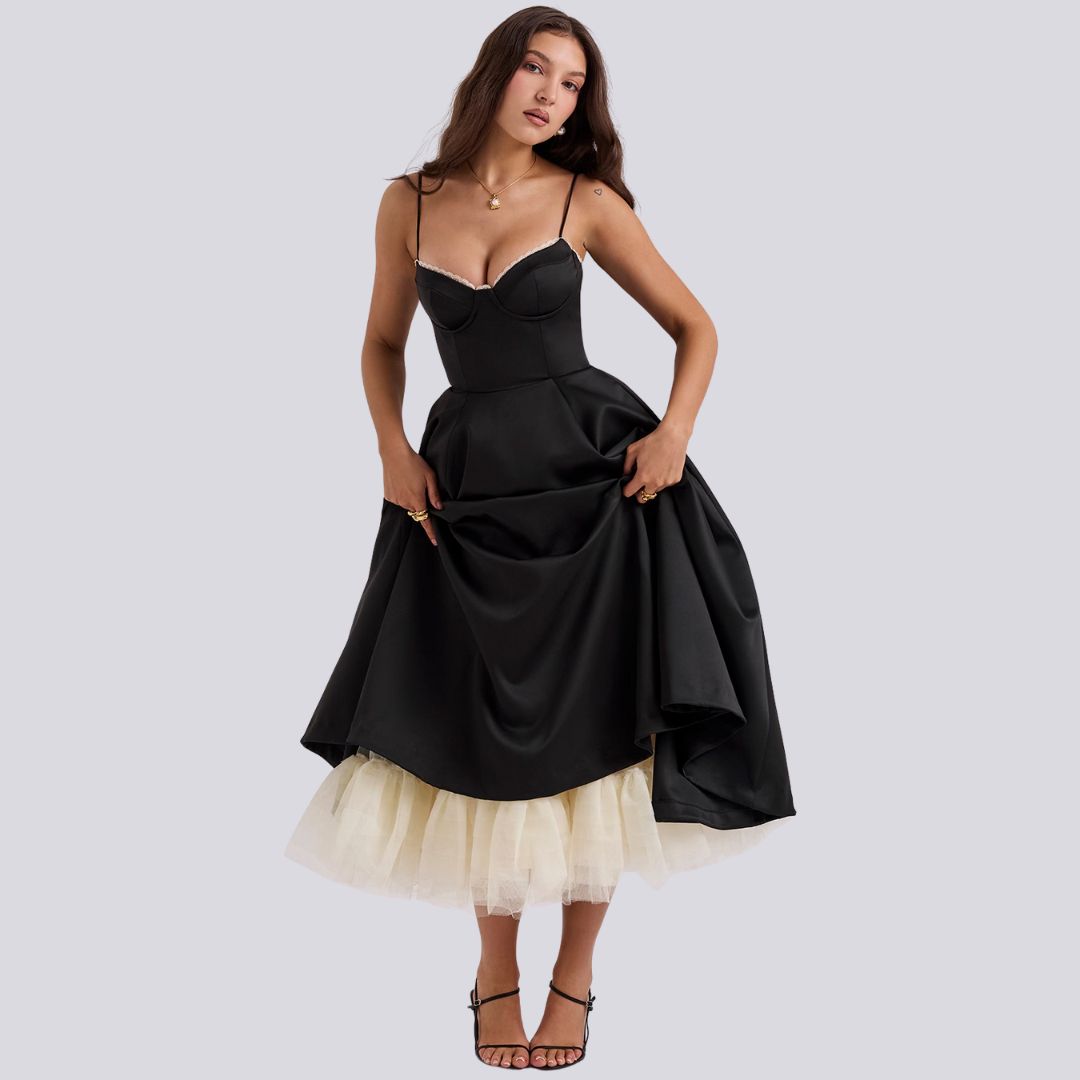AMARA | Chic Tule Maxijurk voor Feestelijke Momenten