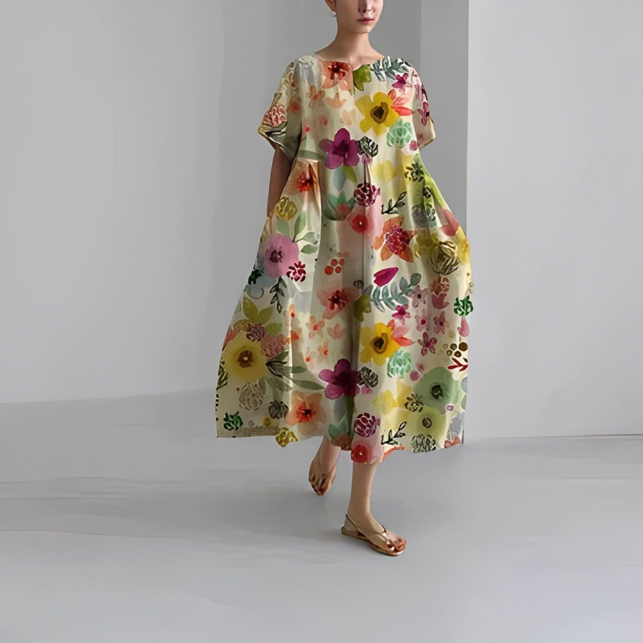 Amelia - Boheemse bloemenjurk