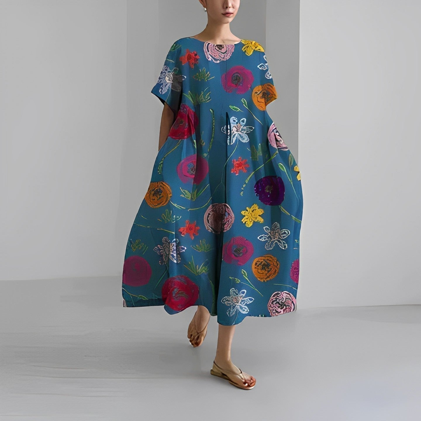 Amelia - Boheemse bloemenjurk