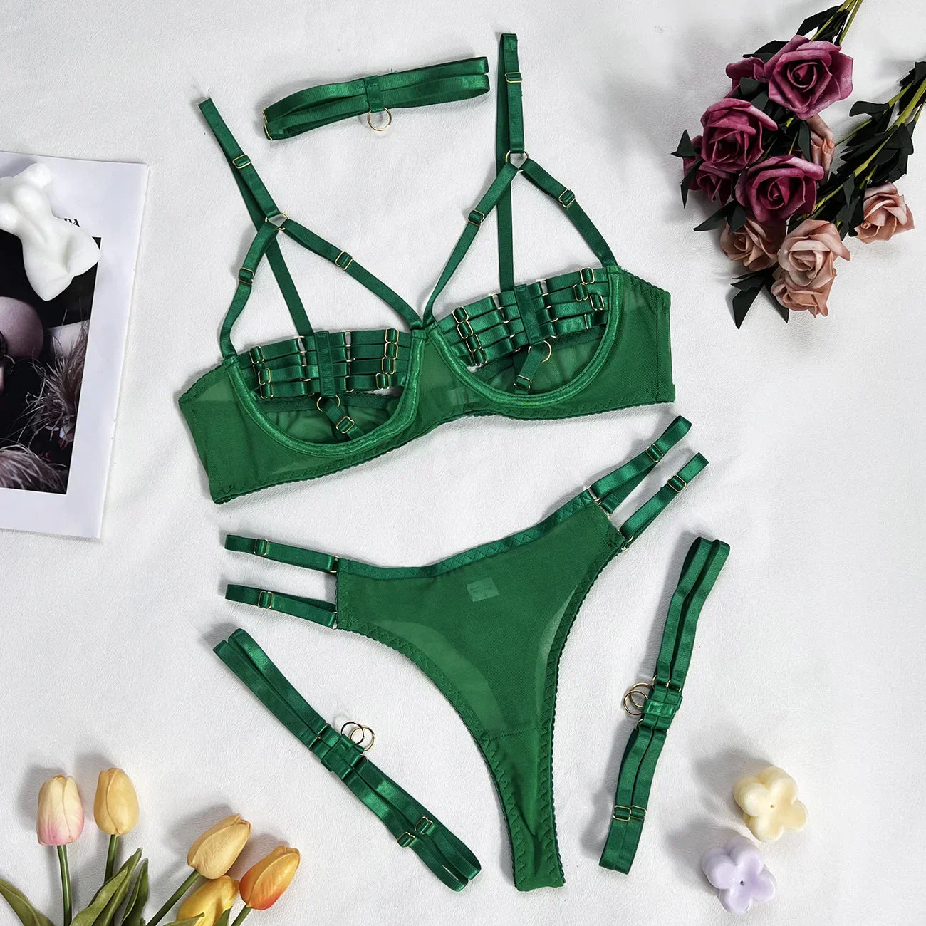 Amanda | 4-delig Lingerieset