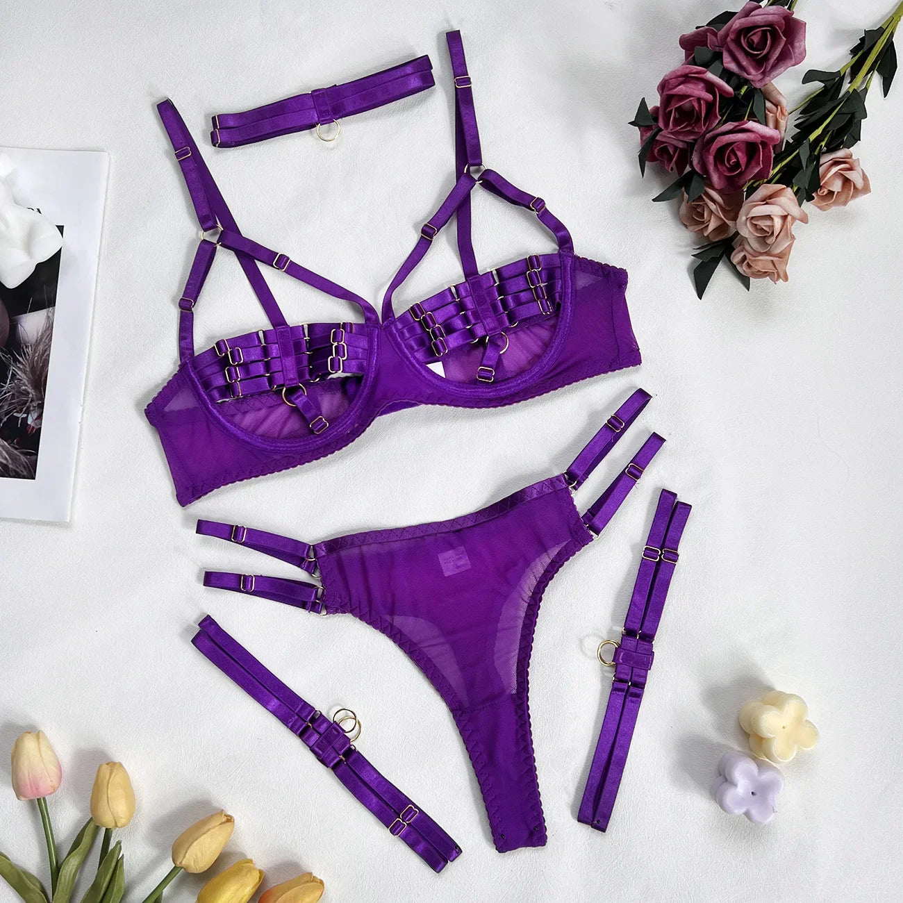 Amanda | 4-delig Lingerieset