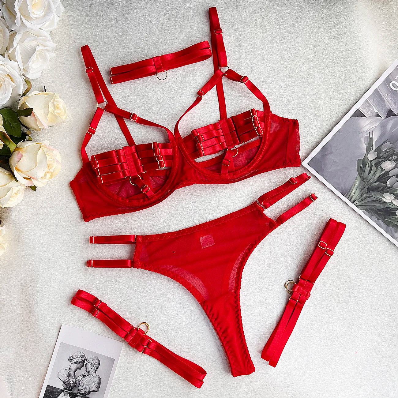 Amanda | 4-delig Lingerieset