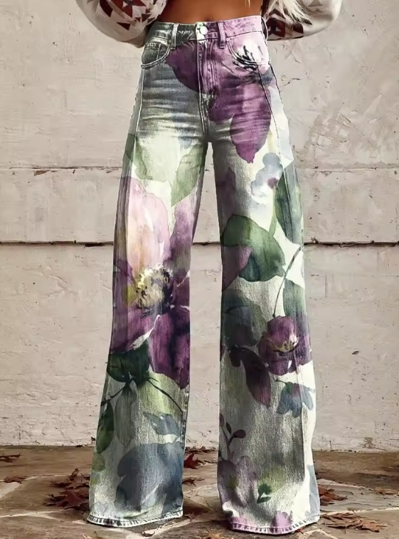 BOHO CHIC | Retro-Inspired Wide-Leg Trousers