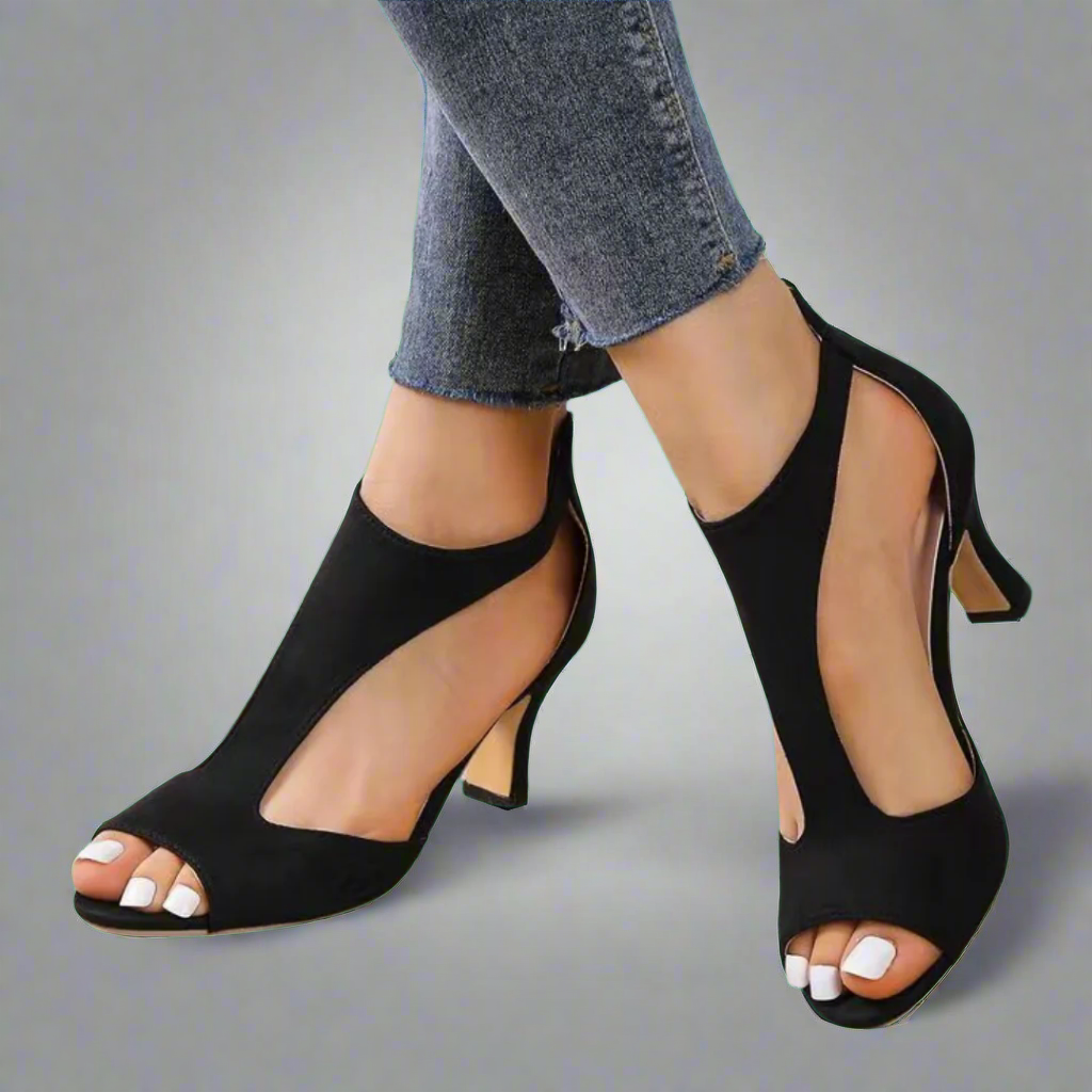 Heidrun | Elegante Comfortsandalen met Hak