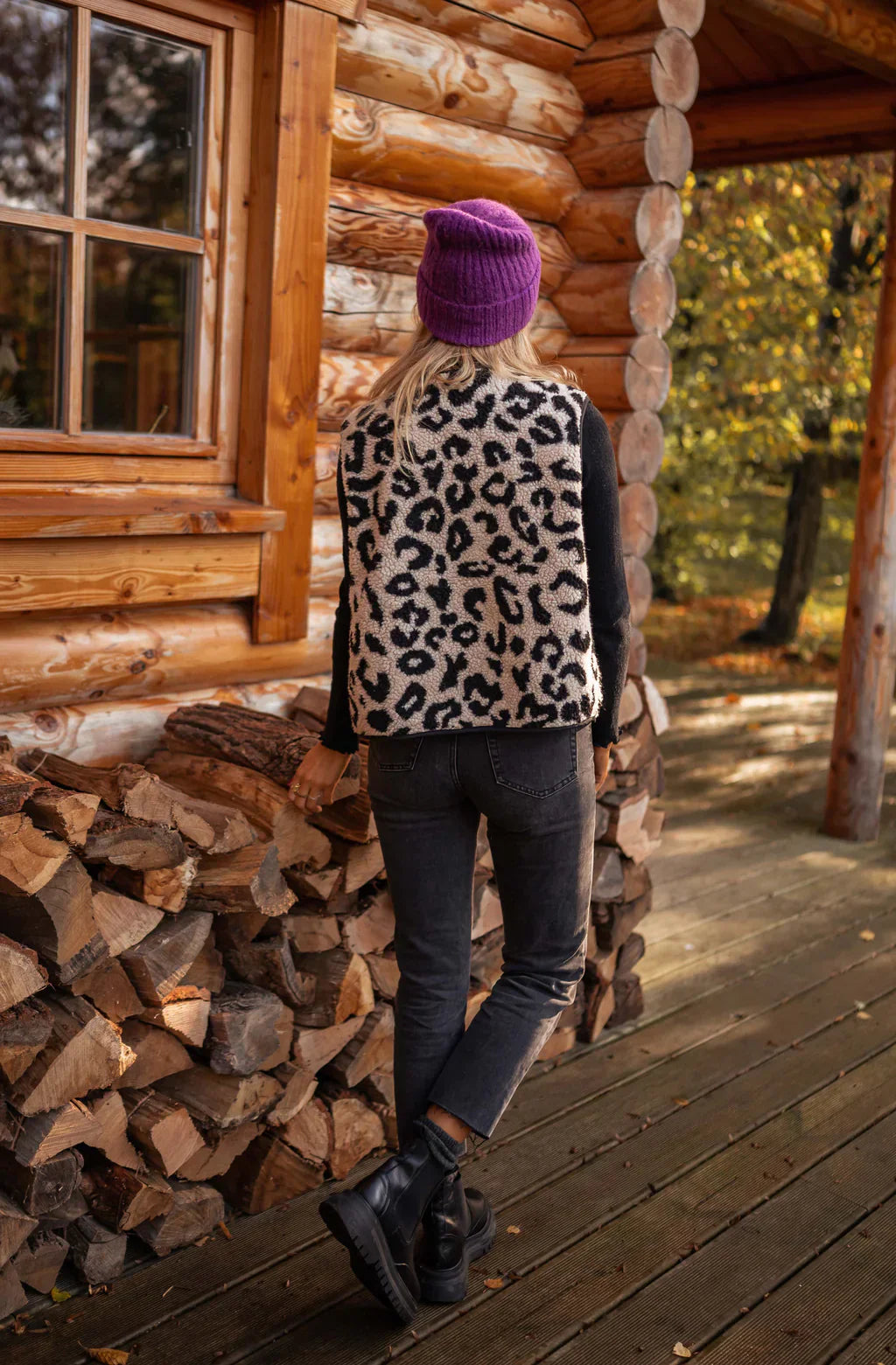 ASTRID™ | De Luipaard Gebreide Vest