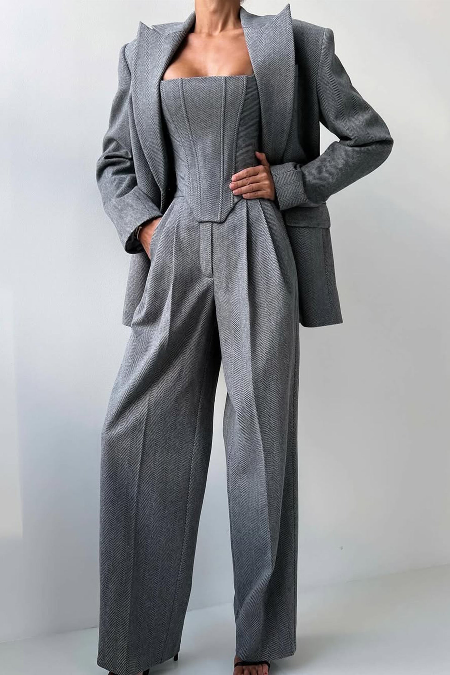 AVELENO – Driedelige Blazer Set